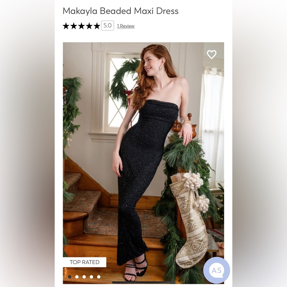 Makayla Beaded Maxi Dress
